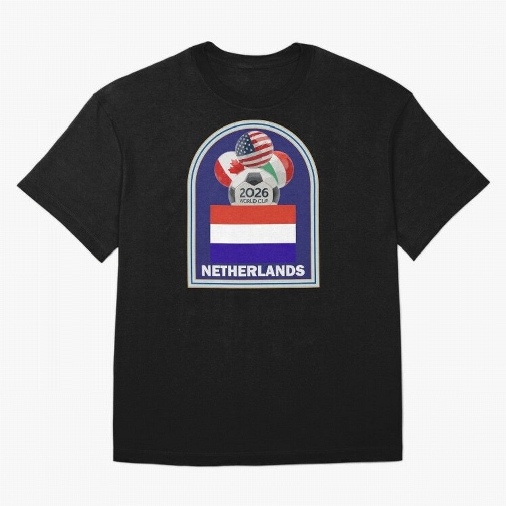 Netherlands 2026 Soccer T-shirt Classic T-Shirt Celebrate Football Dreams Across FIFA World Cup 2026 USA Canada Mexico Connected to Haaland and Mbappe, Portugal, Spain and Germany Energy, Sports Nostalgia, International Competition, Famous Players