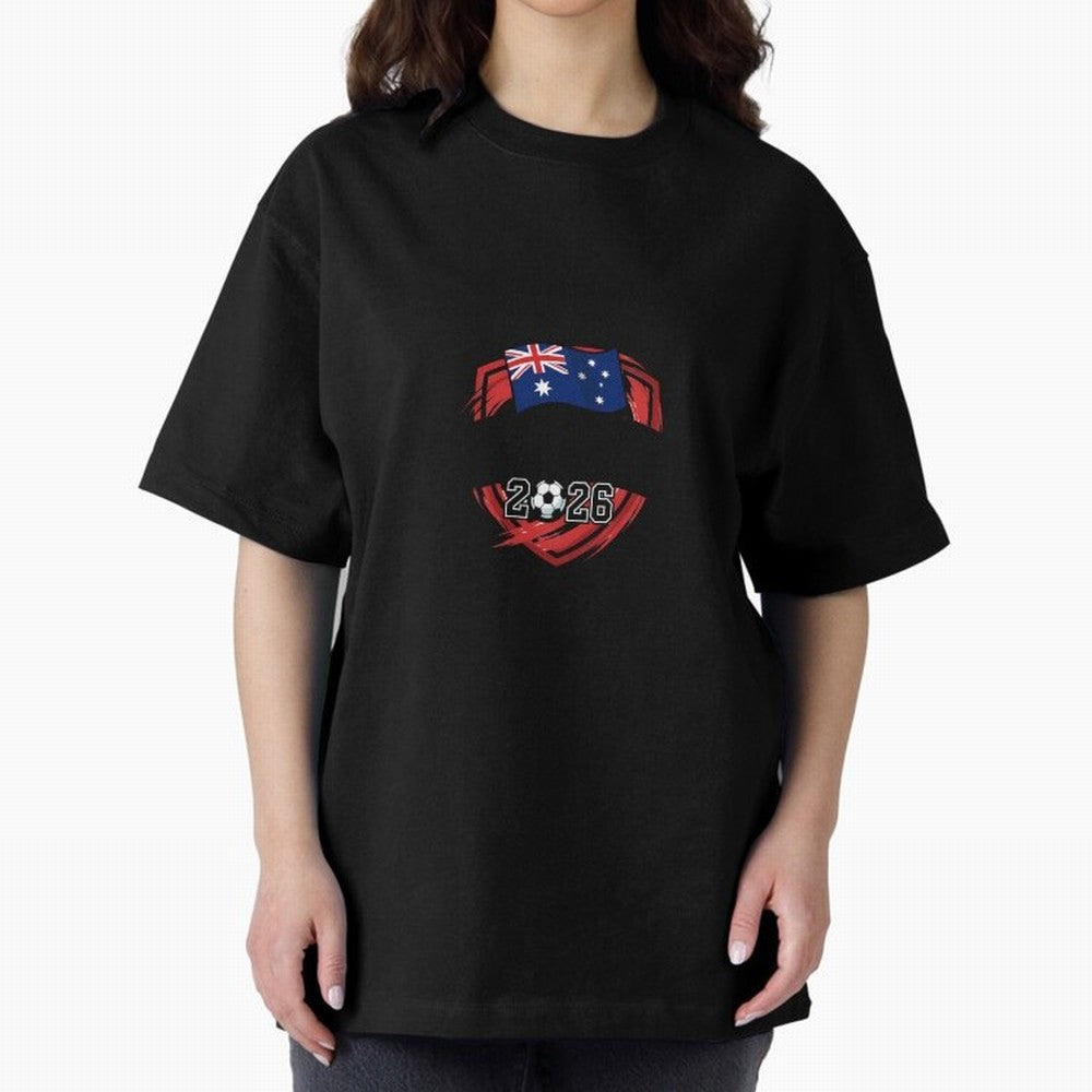 Australia World Cup 2026 Australia Football Classic T-Shirt Stand with FIFA World Cup 2026 USA Canada Mexico Capturing Mbappe, England and Germany Energy, Soccer Culture, Superstar Moments, National Team Dreams and Competitive Fire; Perfect for