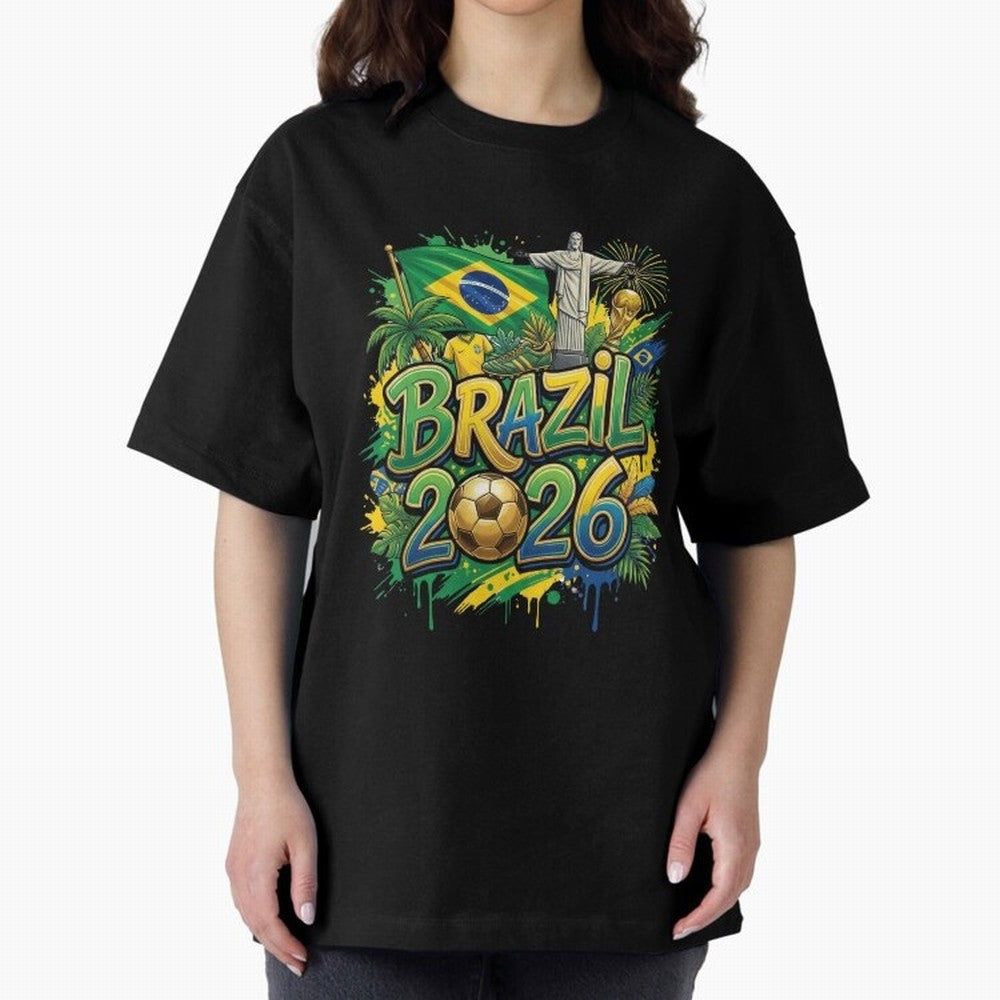 Brazil World Cup 2026 Football Legacy Classic T-Shirt Share the FIFA World Cup 2026 USA Canada Mexico Journey through CR7 and Messi Highlights, Portugal, Spain and Germany Pride, Stadium Memories, Football Loyalty, International Chants and