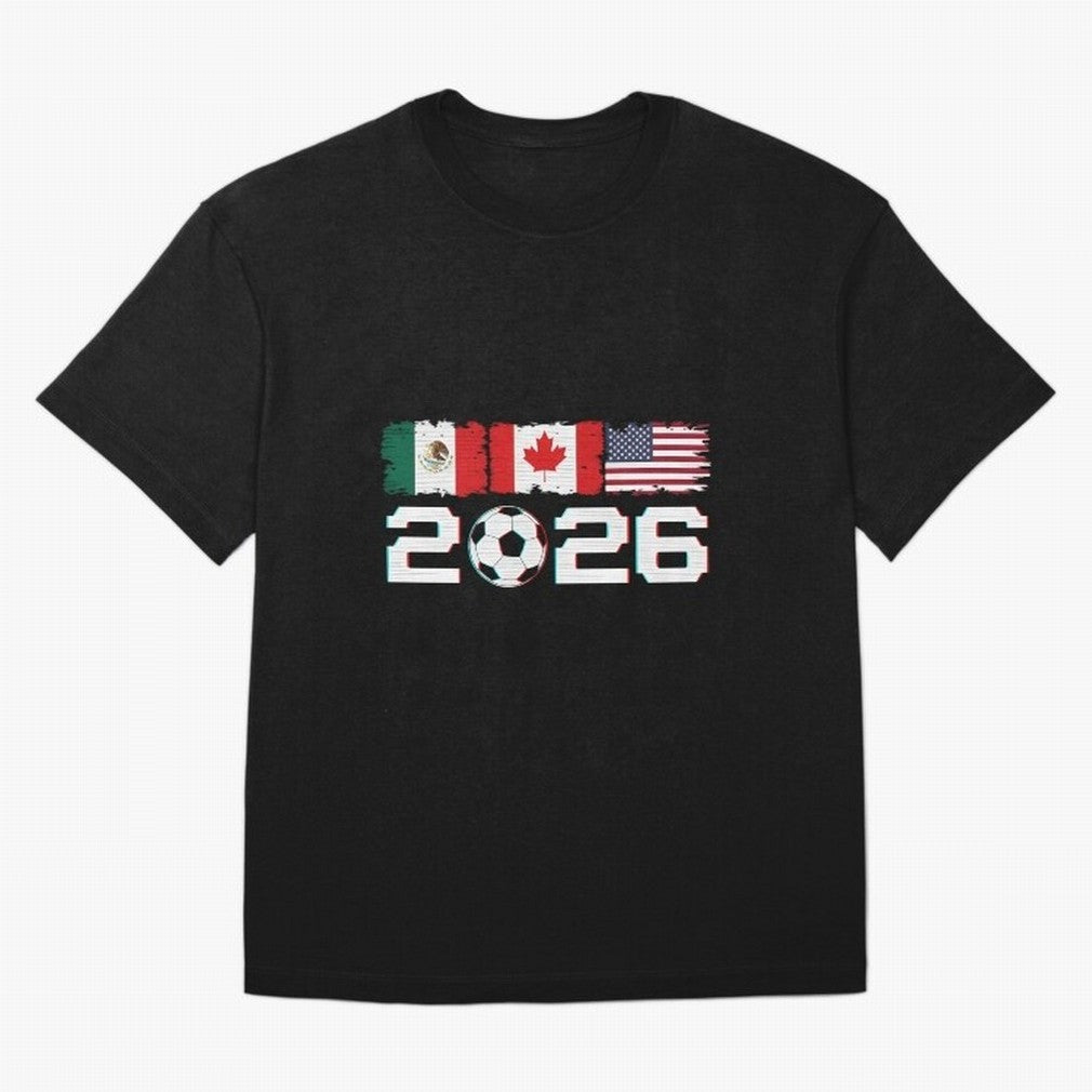 Glitched United 2026 Cup North America Emblem Part Classic T-Shirt Treasure Match Day Hype around FIFA World Cup 2026, Cristiano Ronaldo, Haaland and CR7, Argentina and Brazil, Football Passion, Legendary Performances, Festival Vibes and Supporter