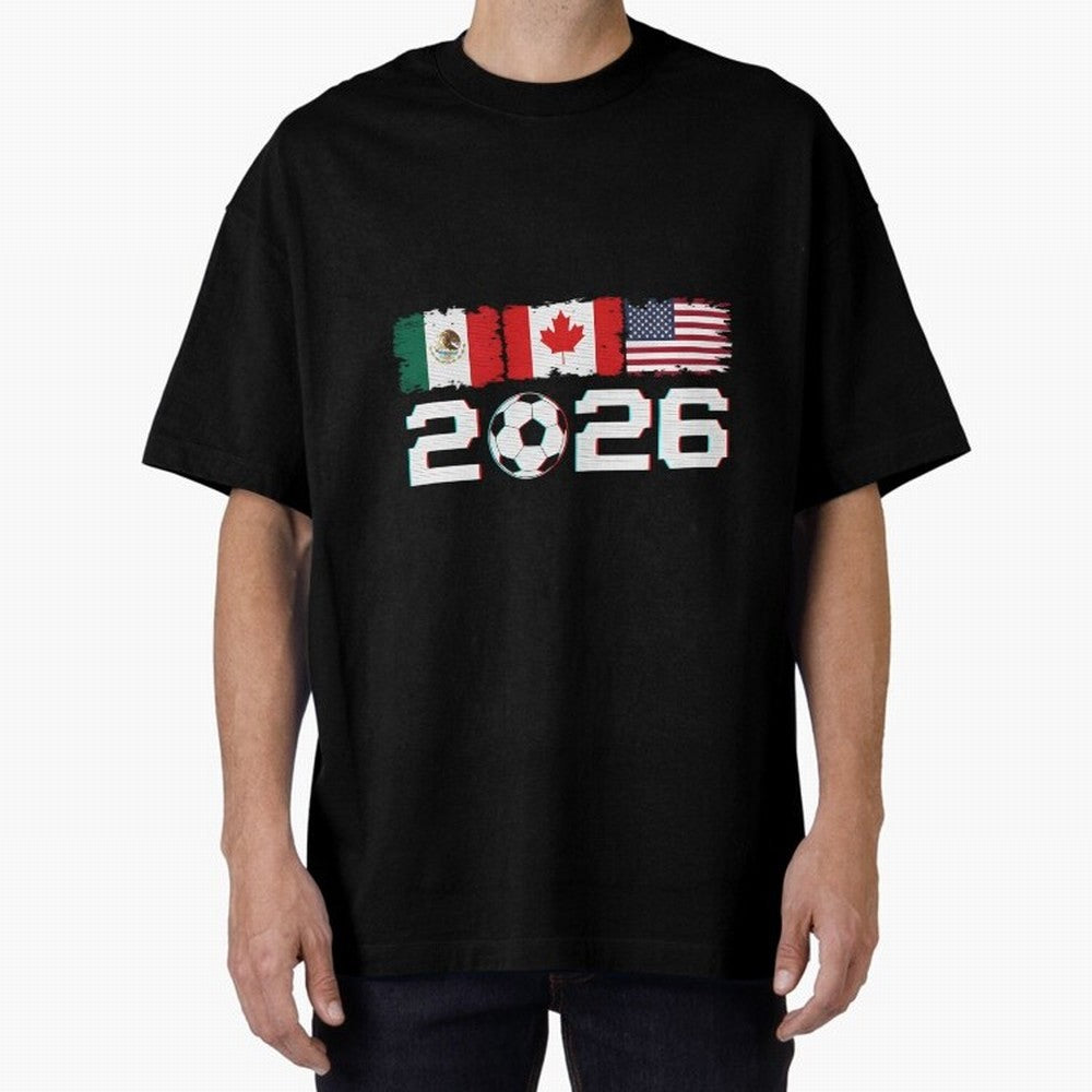 Glitched United 2026 Cup North America Emblem Part Classic T-Shirt Treasure Match Day Hype around FIFA World Cup 2026, Cristiano Ronaldo, Haaland and CR7, Argentina and Brazil, Football Passion, Legendary Performances, Festival Vibes and Supporter