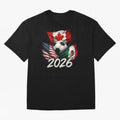 Soccer 2026 USA Canada Mexico ¨C World Football Flags Design Classic T-Shirt Bring a Vintage Feel to Global Football Passion for FIFA World Cup 2026, Celebrating Messi, England and Germany, Goal Celebration Energy, Supporter Heritage, Football