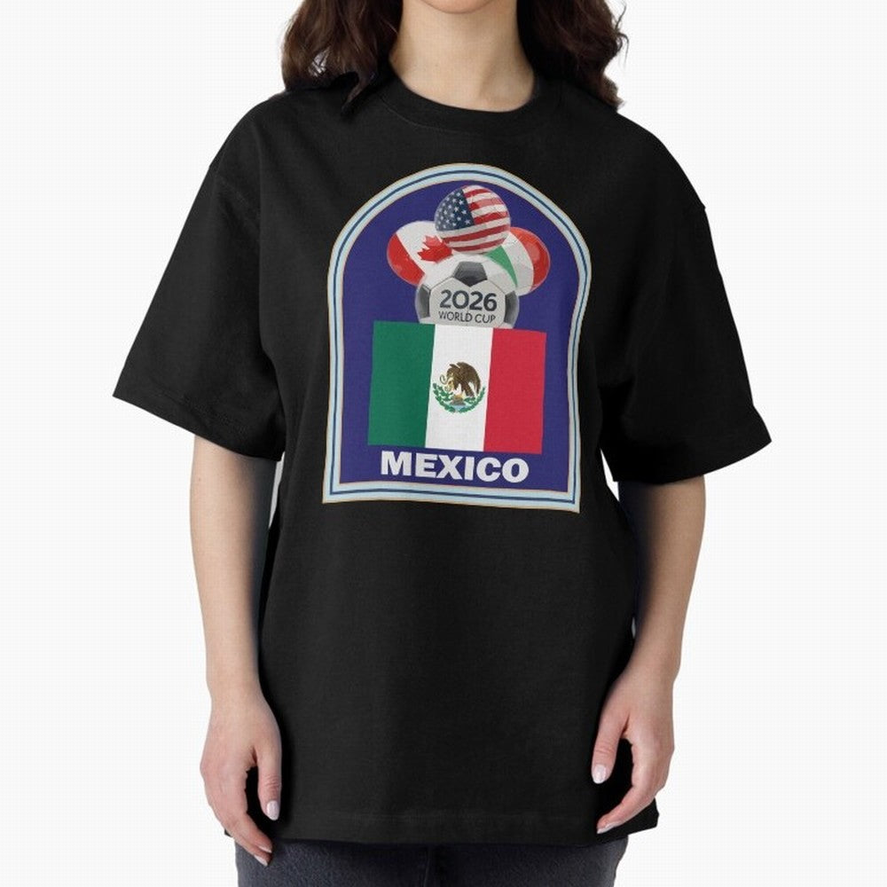 Mexico 2026 Soccer T-shirt Classic T-Shirt Step into Global Football Passion for FIFA World Cup 2026 USA Canada Mexico, Featuring Neymar, Germany, Football Festival Excitement, Trophy Ambitions, Country Rivalries and Star Player Buzz; Perfect for