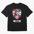 North United America Shield 2026 Cup Classic T-Shirt Bring International Match Energy to FIFA World Cup 2026 USA Canada Mexico Capturing Messi and Cristiano Ronaldo, Germany Energy, Goal Celebration Energy, Supporter Heritage, Football Icons and