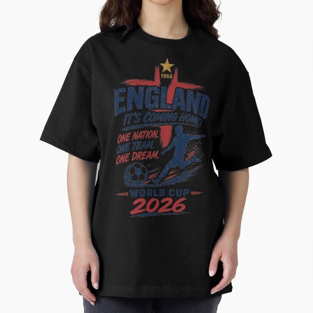 England Fan Art for World Cup 2026 Classic T-Shirt Feel the Roar of FIFA World Cup 2026 Spirit, Centered on France, Neymar, Vintage Soccer Flavor, Modern Football Stars, National Flags and Final Night Emotion; Ideal for Football Dads, Football