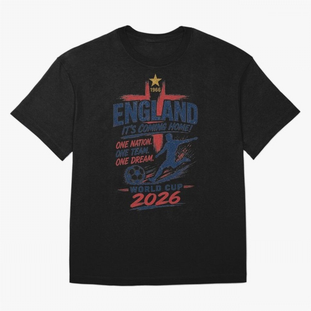 England Fan Art for World Cup 2026 Classic T-Shirt Feel the Roar of FIFA World Cup 2026 Spirit, Centered on France, Neymar, Vintage Soccer Flavor, Modern Football Stars, National Flags and Final Night Emotion; Ideal for Football Dads, Football