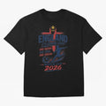 England Fan Art for World Cup 2026 Classic T-Shirt Feel the Roar of FIFA World Cup 2026 Spirit, Centered on France, Neymar, Vintage Soccer Flavor, Modern Football Stars, National Flags and Final Night Emotion; Ideal for Football Dads, Football