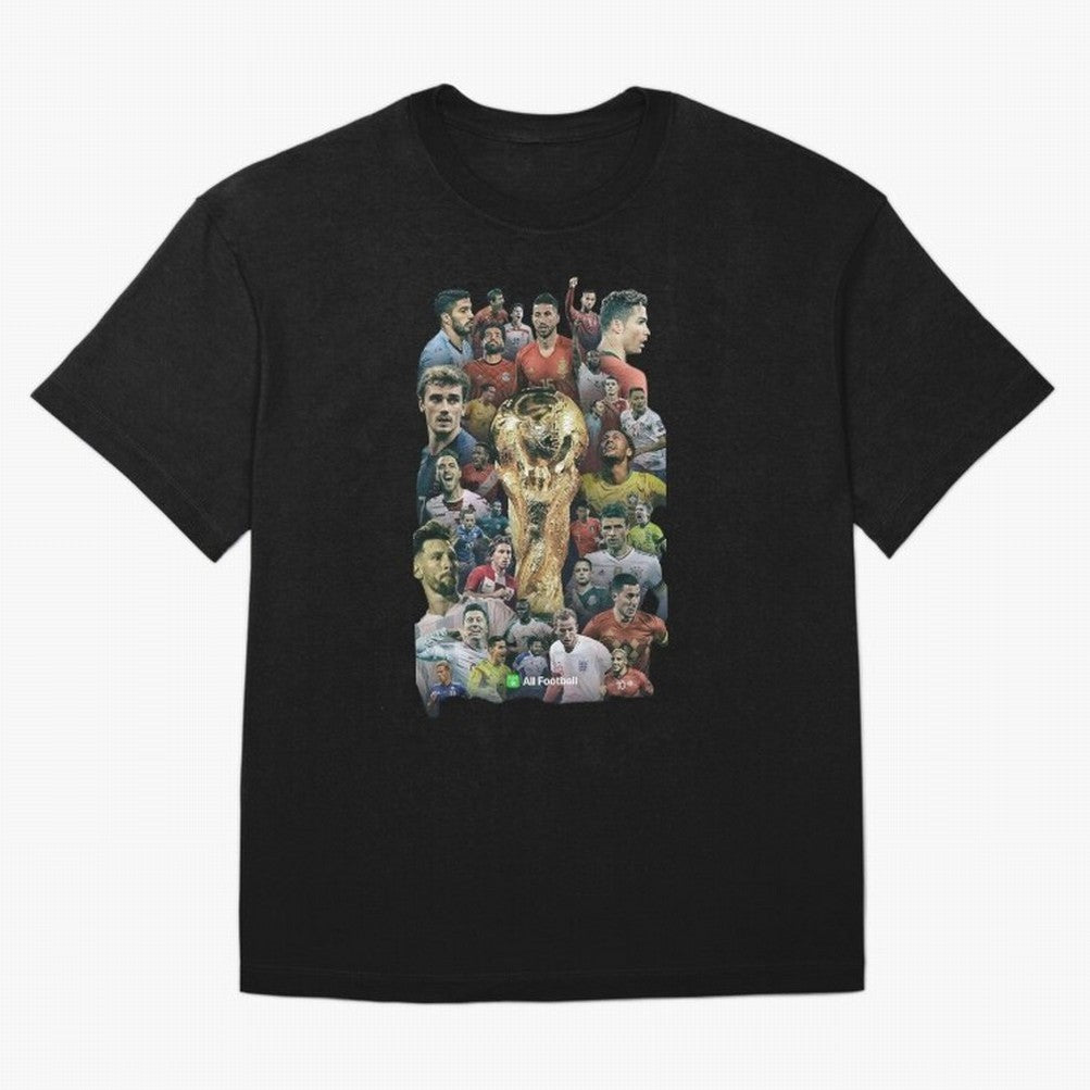 All Football Classic T-Shirt Follow the Final Road of Global Football Passion for FIFA World Cup 2026 Group Stage, Featuring Cristiano Ronaldo, Haaland and CR7, Spain, Supporter Pride, Iconic Celebrations, Legendary Names and Global Match Day