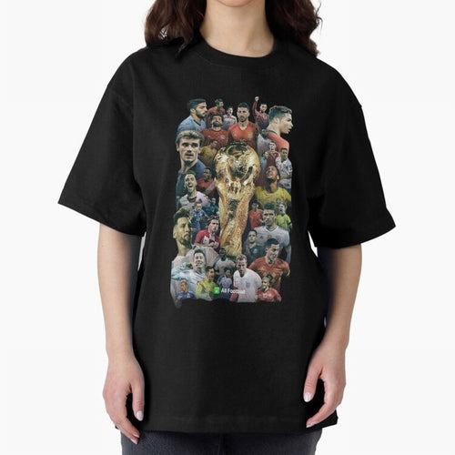 All Football Classic T-Shirt Follow the Final Road of Global Football Passion for FIFA World Cup 2026 Group Stage, Featuring Cristiano Ronaldo, Haaland and CR7, Spain, Supporter Pride, Iconic Celebrations, Legendary Names and Global Match Day