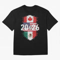 Glitched United 2026 - North America Emblem Classic T-Shirt Make Every Kick Count in the FIFA World Cup 2026 USA Canada Mexico Journey through Haaland and Mbappe Highlights, Portugal, Spain and Germany Pride, Classic Soccer Heritage, Championship