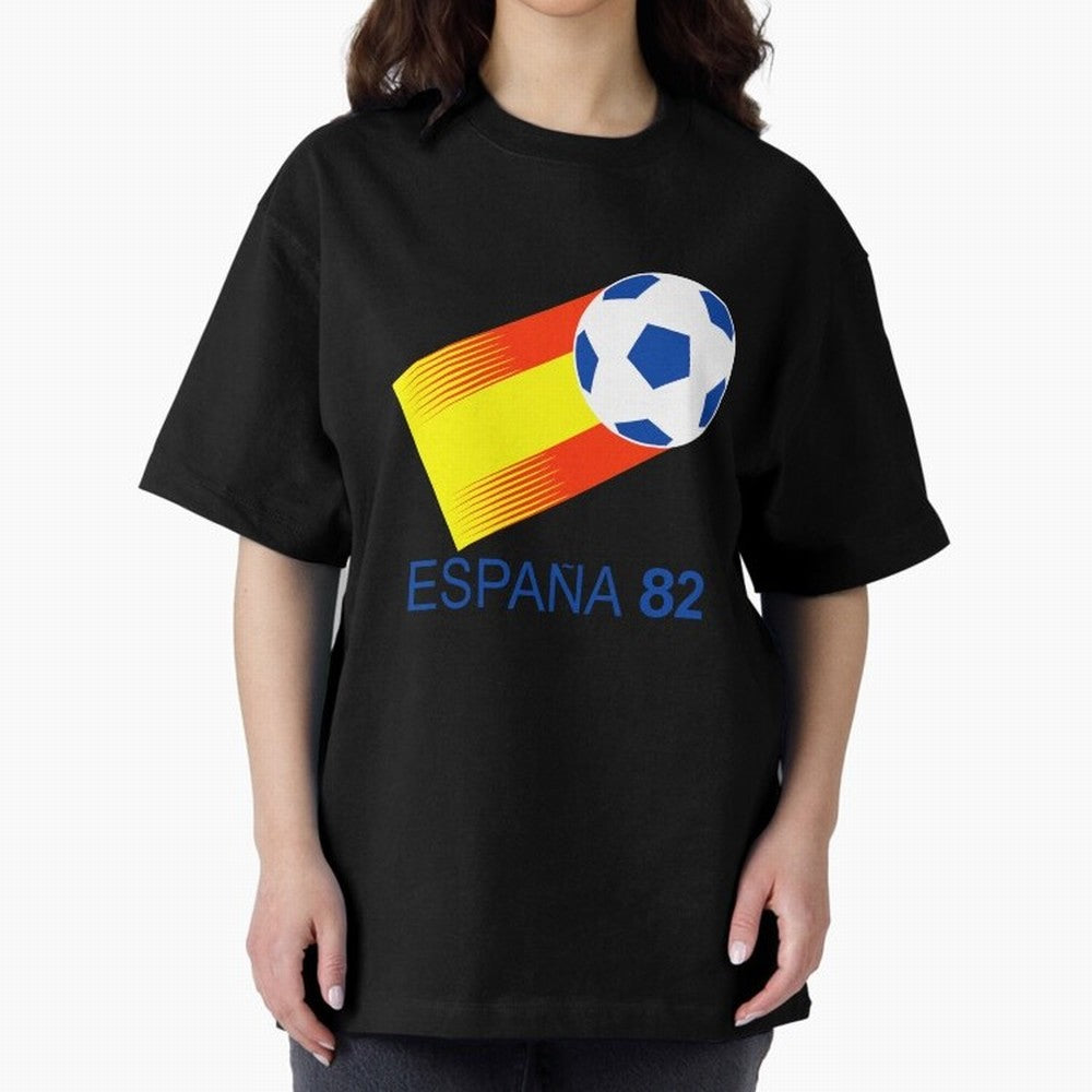 Spain Espana 82 World Cup Soccer 80s Classic T-Shirt Get Ready for FIFA World Cup 2026 USA Canada Mexico Capturing Messi, France Energy, Worldwide Fan Energy, Dramatic Goals, Stadium Lights and Championship Celebrations; Great for Watch Parties,