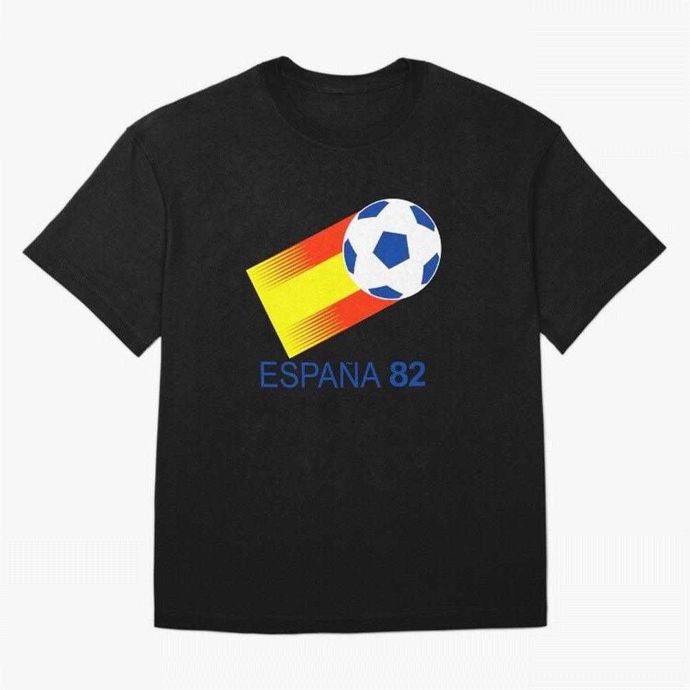 Spain Espana 82 World Cup Soccer 80s Classic T-Shirt Get Ready for FIFA World Cup 2026 USA Canada Mexico Capturing Messi, France Energy, Worldwide Fan Energy, Dramatic Goals, Stadium Lights and Championship Celebrations; Great for Watch Parties,