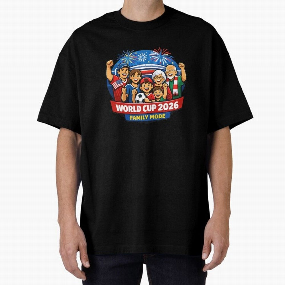 World Cup 2026 Family Mode ¨C Football Fans Celebration Design Classic T-Shirt Create FIFA World Cup 2026 USA Canada Mexico for Fans of Messi and Germany, Bringing Football Festival Excitement, Trophy Ambitions, Country Rivalries and Star Player