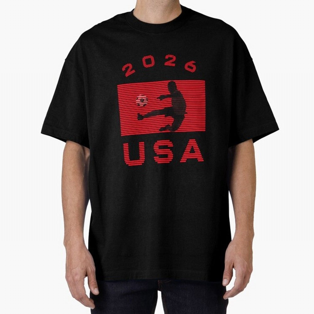USA Soccer 2026 Player Silhouette Athletic Design Classic T-Shirt Make Every Kick Count in FIFA World Cup 2026 Group Stage Spirit, Featuring France, Neymar, Stadium Memories, Football Loyalty, International Chants and Championship Tradition; Ideal