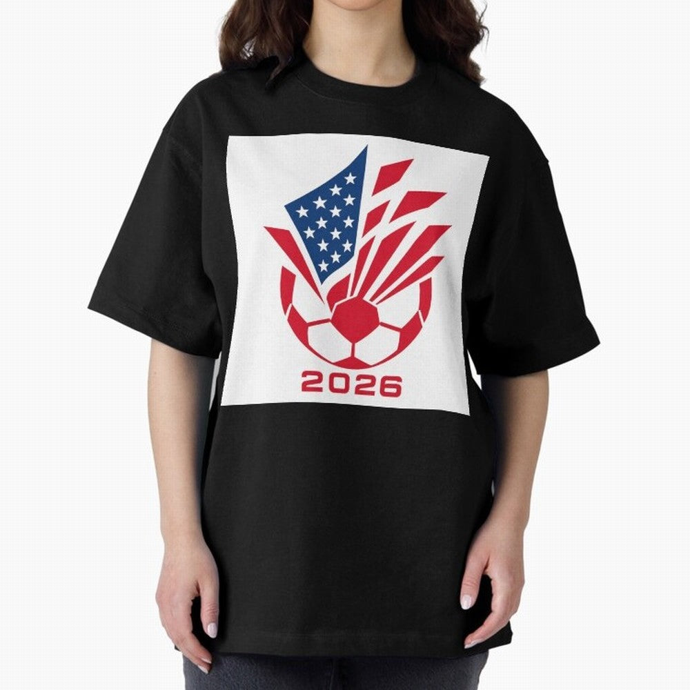 American Soccer 2026 Flag Burst Emblem Classic T-Shirt Share Match Day Hype around FIFA World Cup 2026 Group Stage, Mbappe, Spain and Netherlands, Stadium Memories, Football Loyalty, International Chants and Championship Tradition; Ideal for