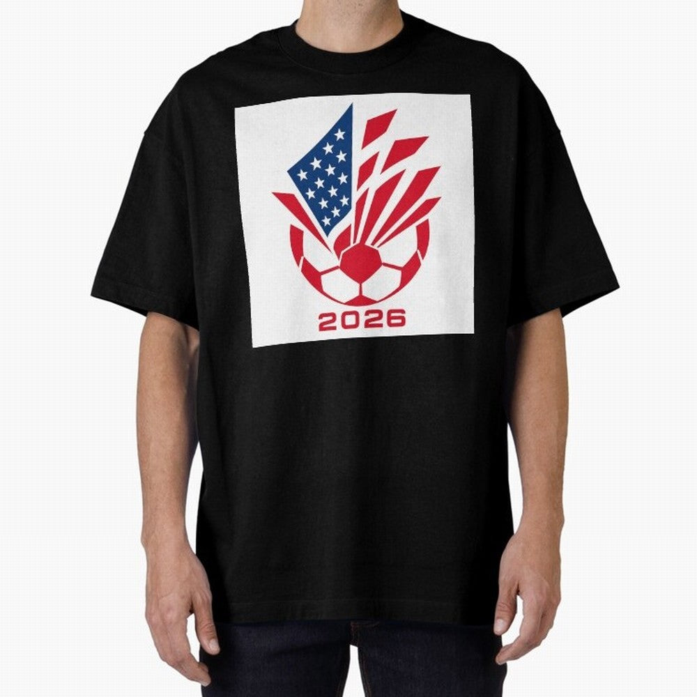 American Soccer 2026 Flag Burst Emblem Classic T-Shirt Share Match Day Hype around FIFA World Cup 2026 Group Stage, Mbappe, Spain and Netherlands, Stadium Memories, Football Loyalty, International Chants and Championship Tradition; Ideal for