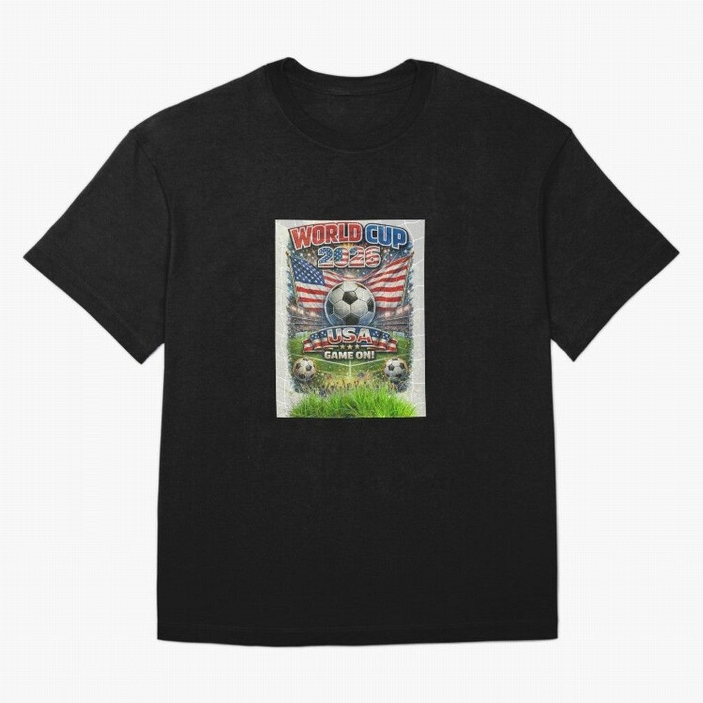 WORLD CUP FOOTBALL 2026 Classic T-Shirt Join the Global Buzz around Match Day Hype around FIFA World Cup 2026 Group Stage, Haaland, England, Vintage Soccer Flavor, Modern Football Stars, National Flags and Final Night Emotion; Ideal for Passionate
