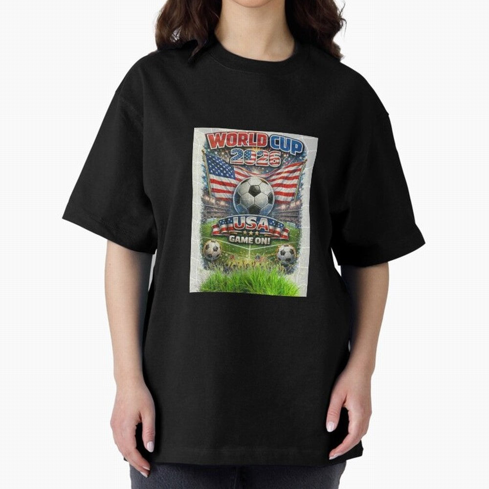WORLD CUP FOOTBALL 2026 Classic T-Shirt Join the Global Buzz around Match Day Hype around FIFA World Cup 2026 Group Stage, Haaland, England, Vintage Soccer Flavor, Modern Football Stars, National Flags and Final Night Emotion; Ideal for Passionate