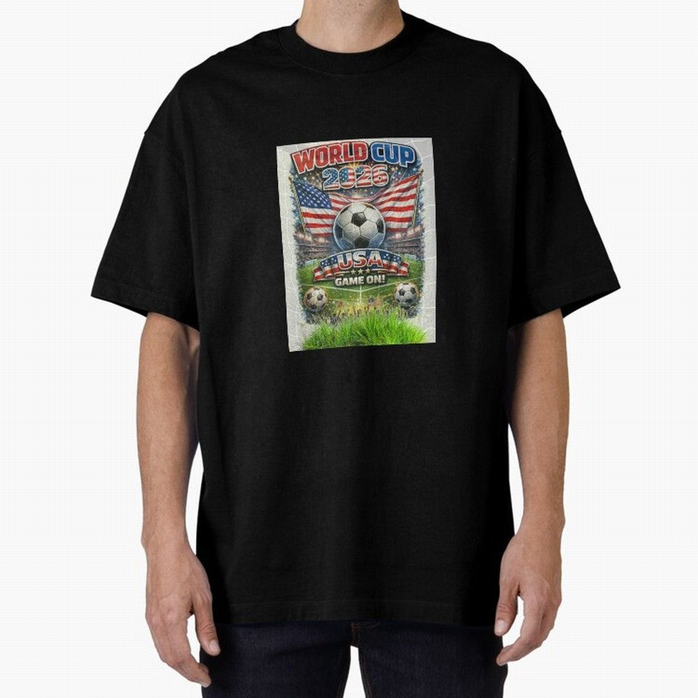 WORLD CUP FOOTBALL 2026 Classic T-Shirt Join the Global Buzz around Match Day Hype around FIFA World Cup 2026 Group Stage, Haaland, England, Vintage Soccer Flavor, Modern Football Stars, National Flags and Final Night Emotion; Ideal for Passionate