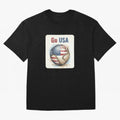 Go USA Soccer Ball Flag | American Football Fan Graphic Tee Classic T-Shirt Showcase FIFA World Cup 2026 Capturing Cristiano Ronaldo, Haaland and CR7, Portugal Energy, Champion Mindset, Group Stage Buzz, Knockout Tension and Passionate Fan Culture;