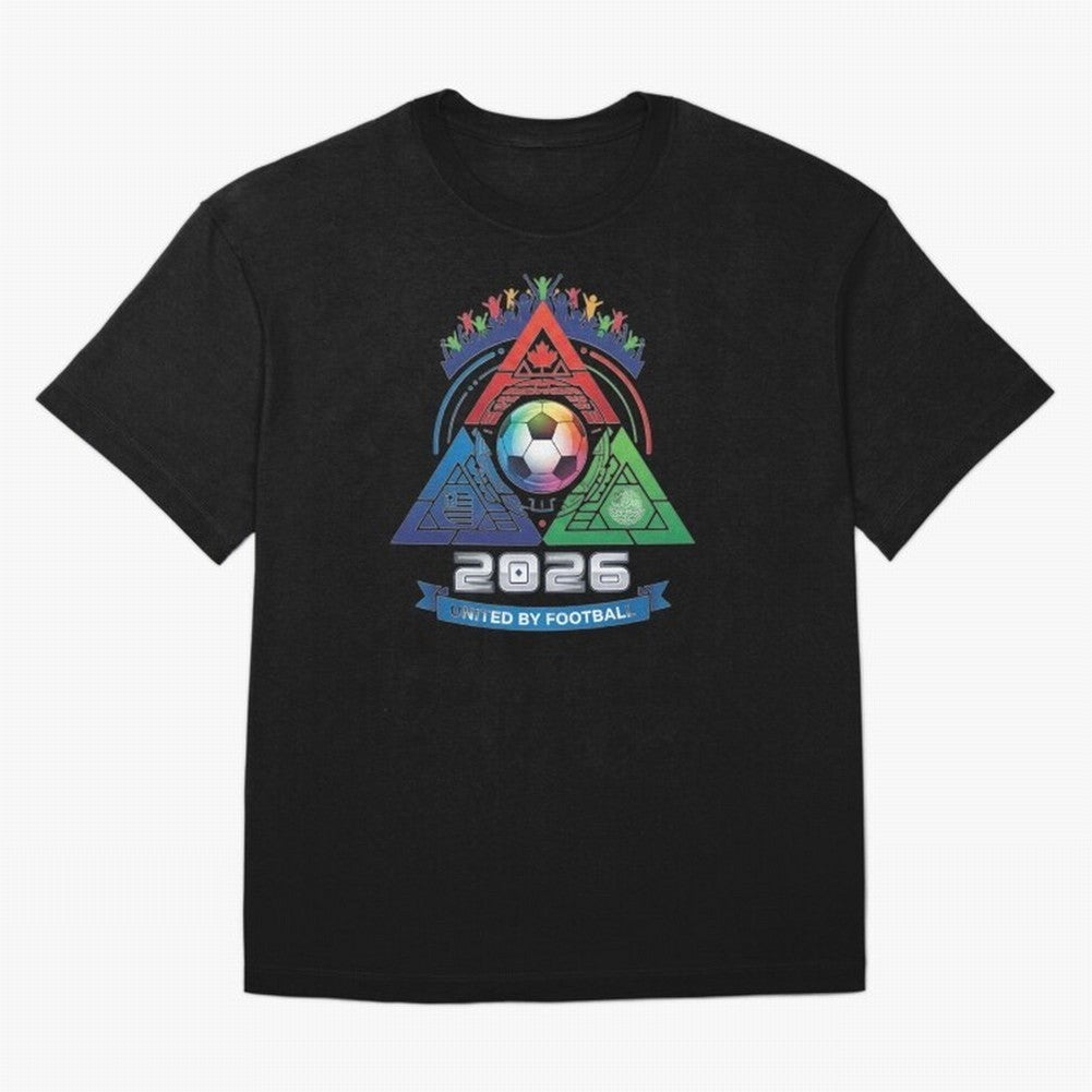 Triangular United by Football World Cup 2026 Emblem Classic T-Shirt Celebrate the Magic of FIFA World Cup 2026 for Fans of Cristiano Ronaldo and Argentina and Brazil, Bringing Fan Favorite Moments, National Team Passion, Big Match Drama and Soccer