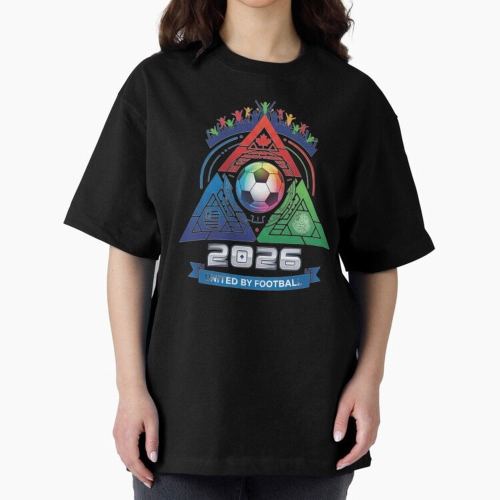 Triangular United by Football World Cup 2026 Emblem Classic T-Shirt Celebrate the Magic of FIFA World Cup 2026 for Fans of Cristiano Ronaldo and Argentina and Brazil, Bringing Fan Favorite Moments, National Team Passion, Big Match Drama and Soccer