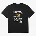 United by Soccer 2026 Football Fan Hoodie International Cup Style Graphic Classic T-Shirt Carry the Colors and Pride of Global Football Passion for FIFA World Cup 2026 Group Stage, Centered on Haaland and Mbappe, England, France and Netherlands,
