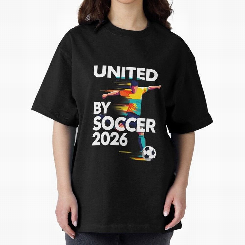 United by Soccer 2026 Football Fan Hoodie International Cup Style Graphic Classic T-Shirt Carry the Colors and Pride of Global Football Passion for FIFA World Cup 2026 Group Stage, Centered on Haaland and Mbappe, England, France and Netherlands,