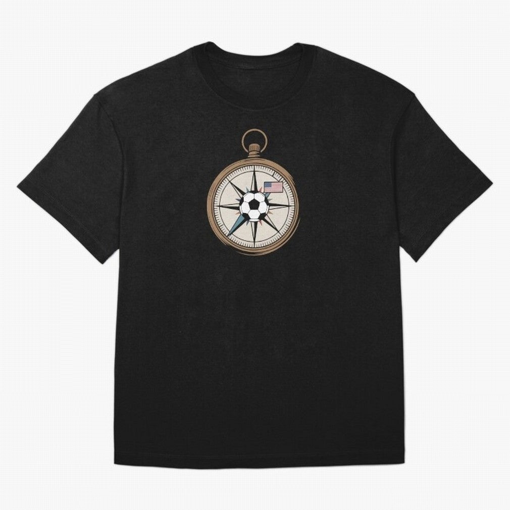 All Roads Lead to 2026 USA Compass Soccer World Cup Classic T-Shirt Represent FIFA World Cup 2026 Group Stage Celebrating CR7, France and Portugal Energy, Soccer Culture, Superstar Moments, National Team Dreams and Competitive Fire; Great for Watch