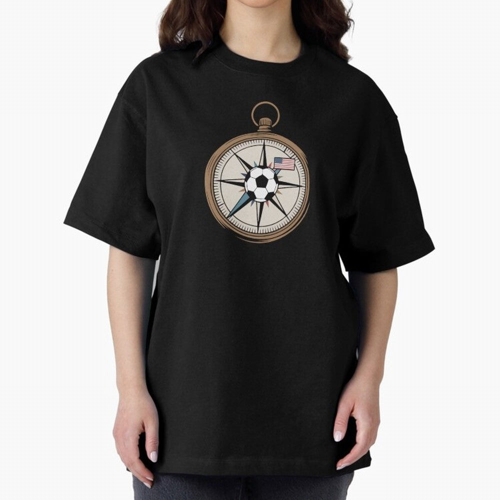 All Roads Lead to 2026 USA Compass Soccer World Cup Classic T-Shirt Represent FIFA World Cup 2026 Group Stage Celebrating CR7, France and Portugal Energy, Soccer Culture, Superstar Moments, National Team Dreams and Competitive Fire; Great for Watch
