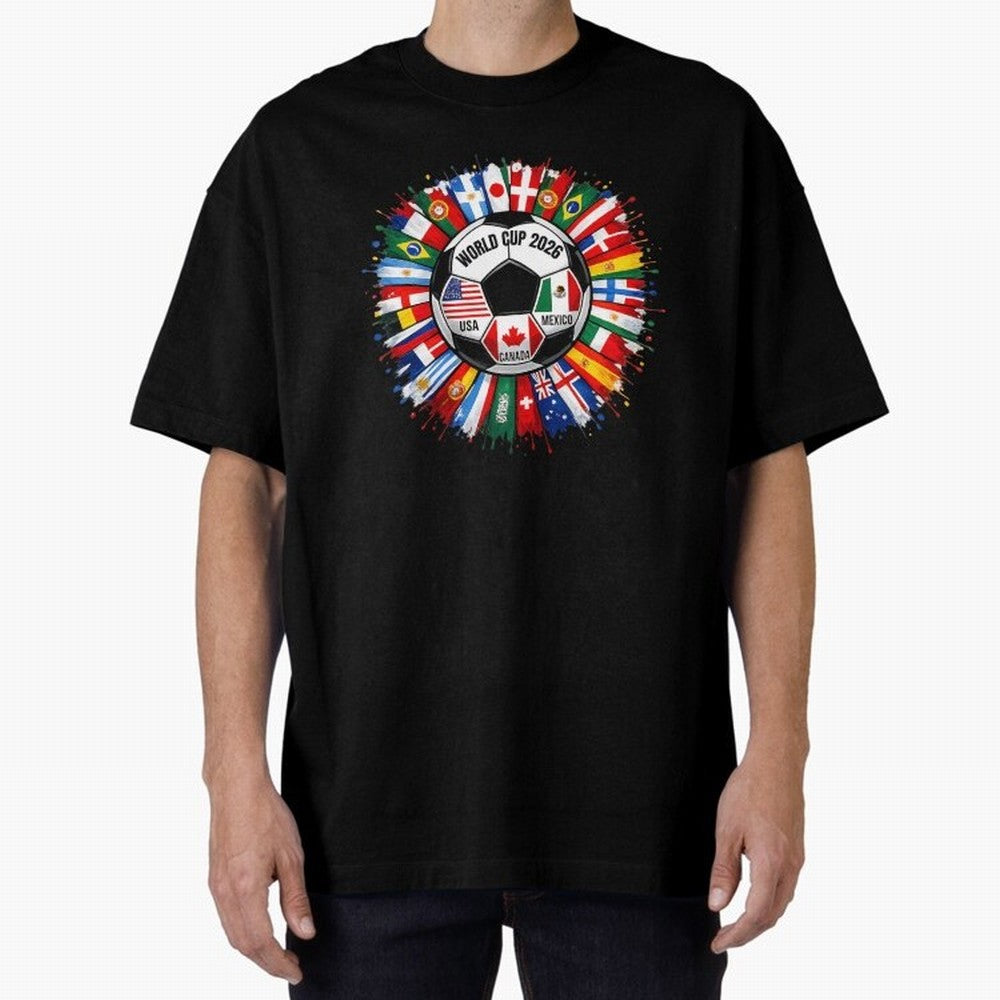 World Cup 2026 Shirt Soccer Tournament Fan Design International Flags Football Graphic Tee Sports Lover Gift Classic T-Shirt Keep the Legacy of FIFA World Cup 2026 USA Canada Mexico Featuring Messi, England Energy, Tournament Hype, Historic