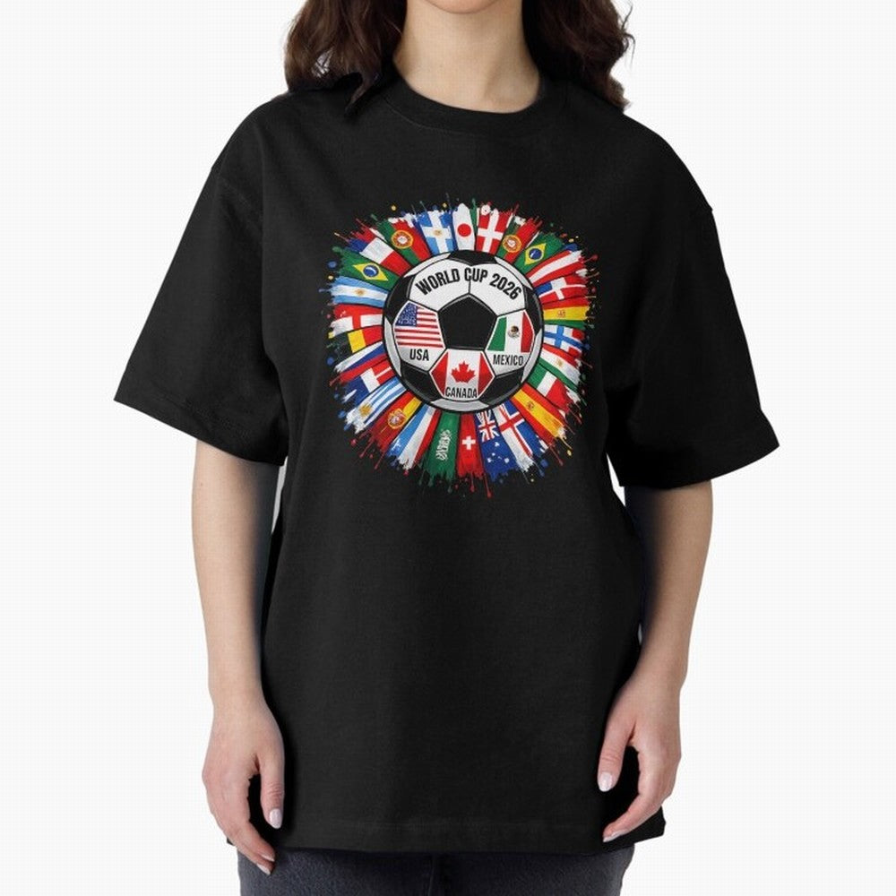 World Cup 2026 Shirt Soccer Tournament Fan Design International Flags Football Graphic Tee Sports Lover Gift Classic T-Shirt Keep the Legacy of FIFA World Cup 2026 USA Canada Mexico Featuring Messi, England Energy, Tournament Hype, Historic