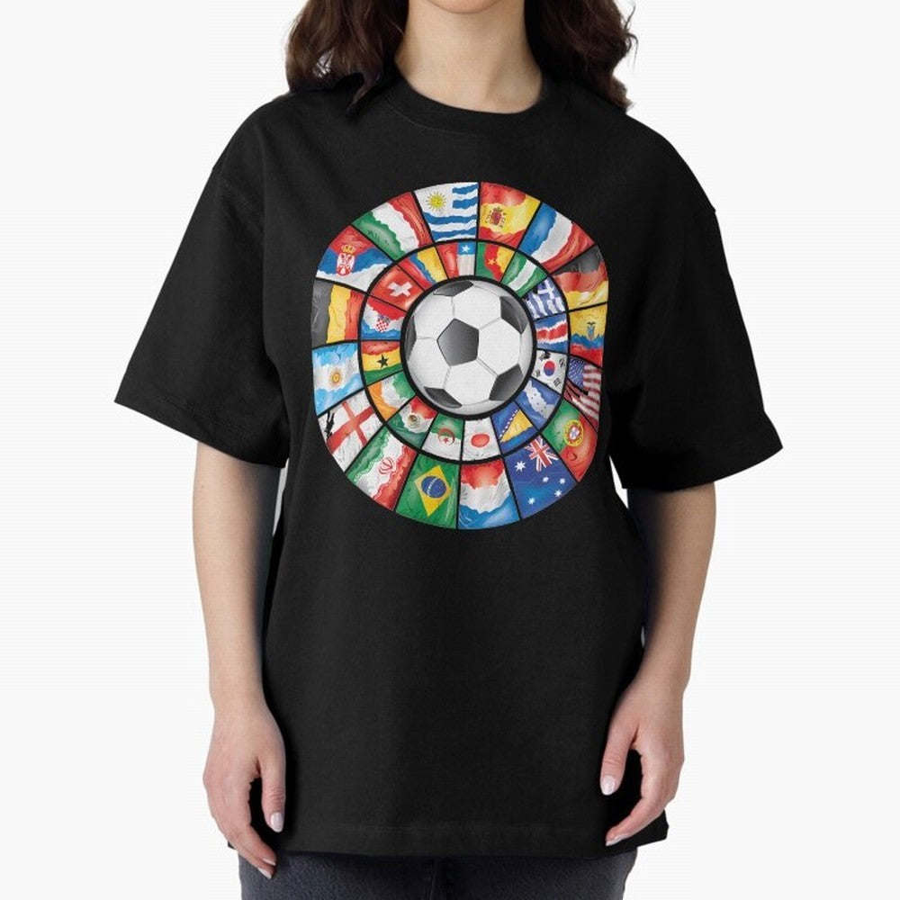 International Football Classic T-Shirt Represent the Passion of Match Day Hype around FIFA World Cup 2026, Cristiano Ronaldo, Argentina and Brazil, Stadium Chants, National Pride, Trophy Dreams and Unforgettable Football Memories; Perfect for