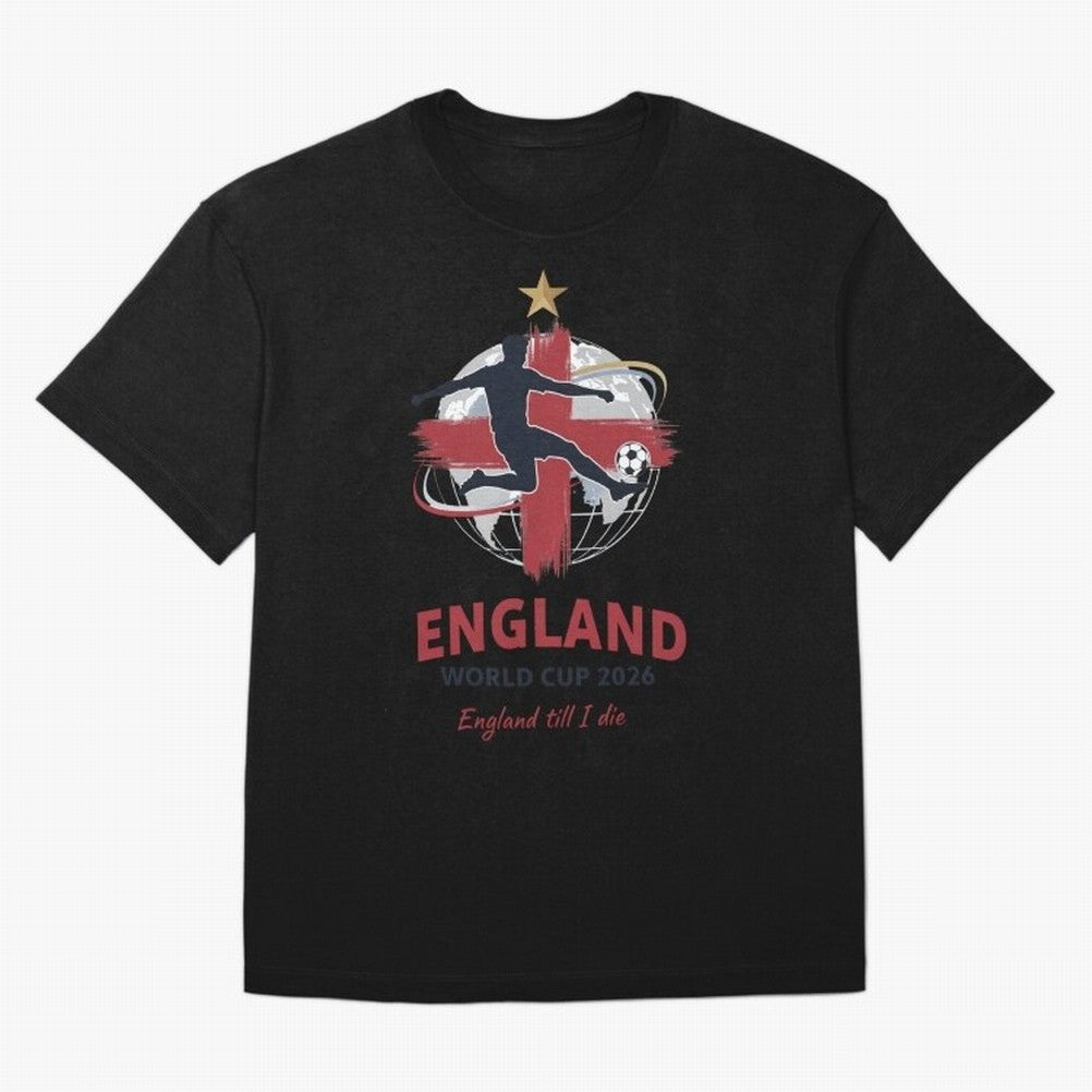 England - World Cup 2026 Fan Art Classic T-Shirt Celebrate National Team Dreams in FIFA World Cup 2026 Group Stage Spirit, with Netherlands, CR7 and Messi, Supporter Pride, Iconic Celebrations, Legendary Names and Global Match Day Energy; Built for