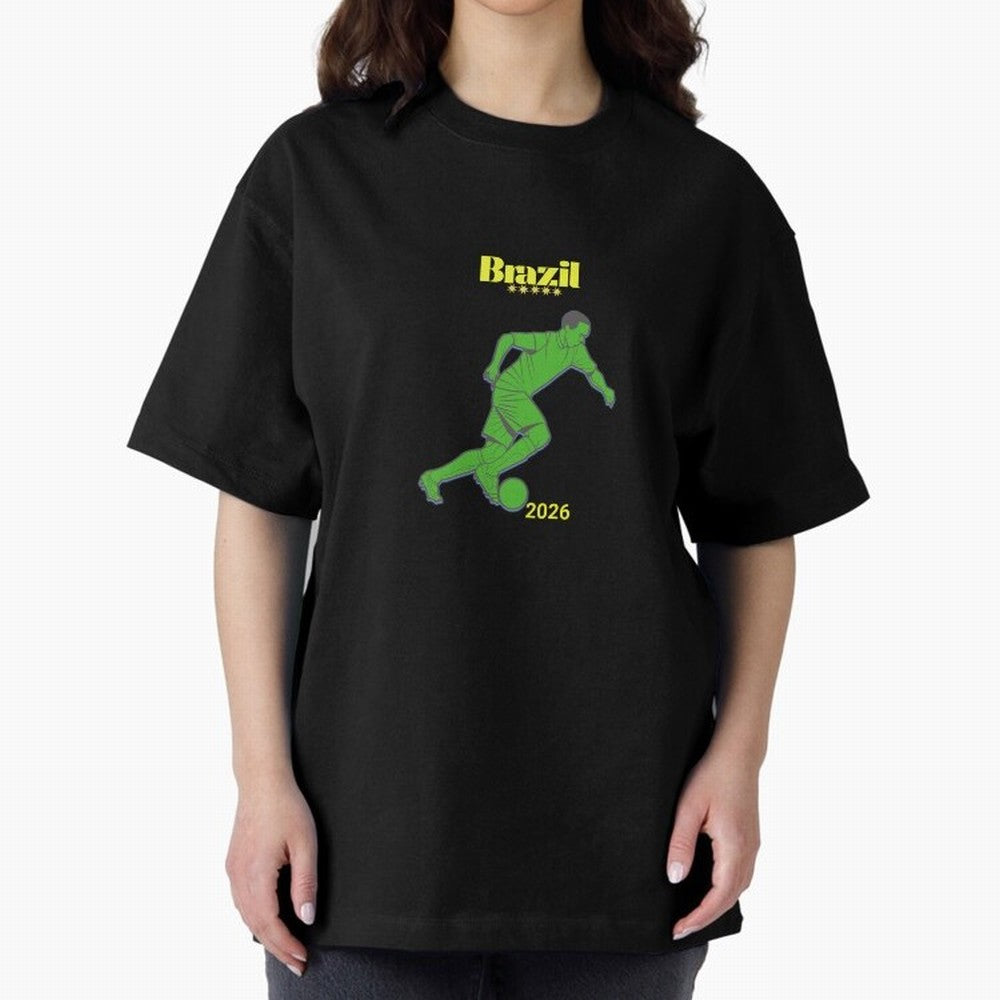 Brazil Soccer Classic T-Shirt Mark Match Day Hype around FIFA World Cup 2026 Group Stage, CR7, England, Match Day Excitement, Supporter Culture, Golden Goals and Global Football Passion; Perfect for Supporters Who Want Bold Football Energy, Global