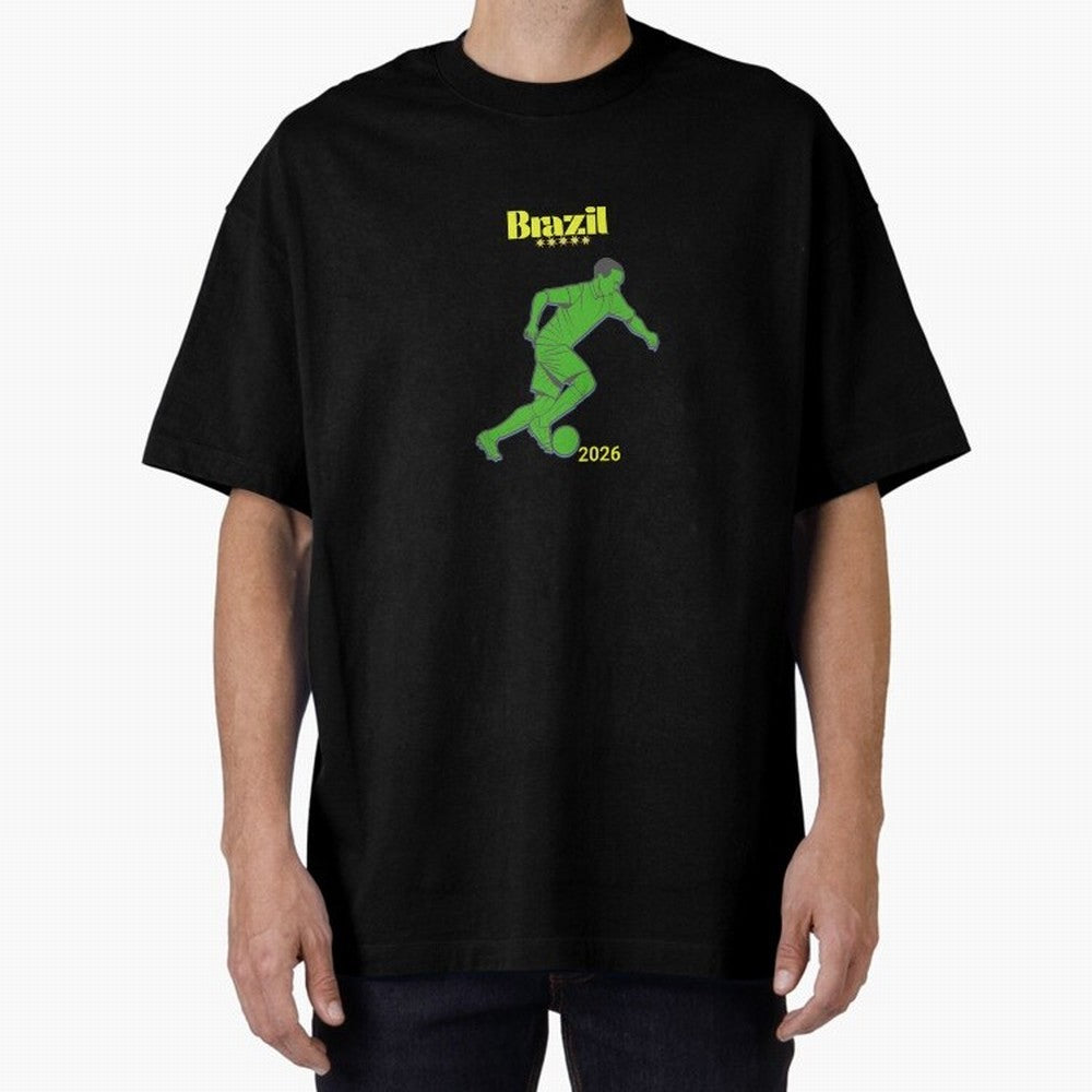 Brazil Soccer Classic T-Shirt Mark Match Day Hype around FIFA World Cup 2026 Group Stage, CR7, England, Match Day Excitement, Supporter Culture, Golden Goals and Global Football Passion; Perfect for Supporters Who Want Bold Football Energy, Global