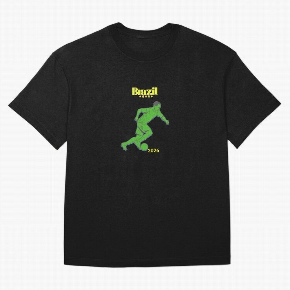 Brazil Soccer Classic T-Shirt Mark Match Day Hype around FIFA World Cup 2026 Group Stage, CR7, England, Match Day Excitement, Supporter Culture, Golden Goals and Global Football Passion; Perfect for Supporters Who Want Bold Football Energy, Global