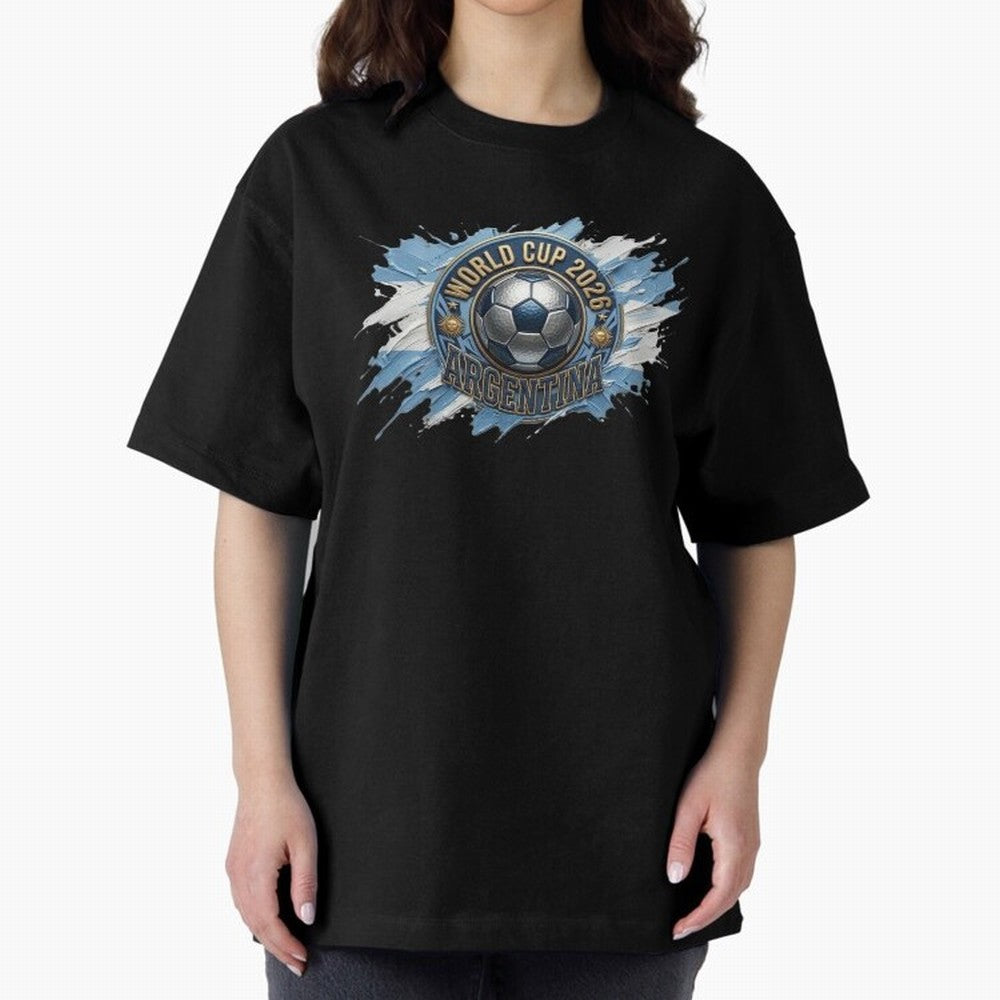 World Cup 2026 Argentina Soccer Ball Paint Splash Classic T-Shirt Celebrate the Next Chapter of Match Day Hype around FIFA World Cup 2026, Messi and Cristiano Ronaldo, France, Football History, Final Match Energy, Crowd Noise and Once in a Lifetime