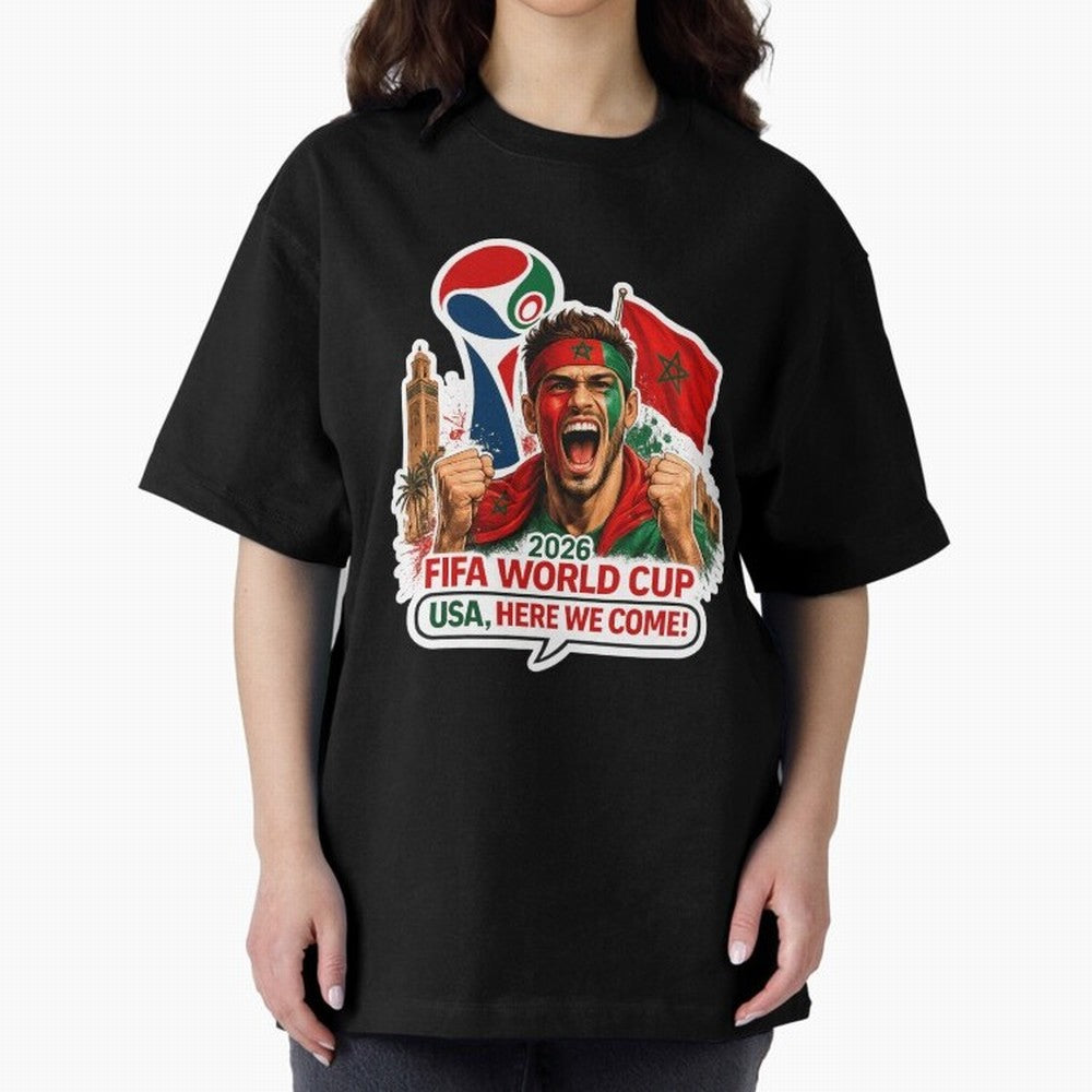 Morocco 2026 World Cup Fan Classic T-Shirt Bring Global Tournament Vibes to FIFA World Cup 2026 USA Canada Mexico Made for Cristiano Ronaldo, Argentina, France and Brazil Energy, Football Festival Excitement, Trophy Ambitions, Country Rivalries and