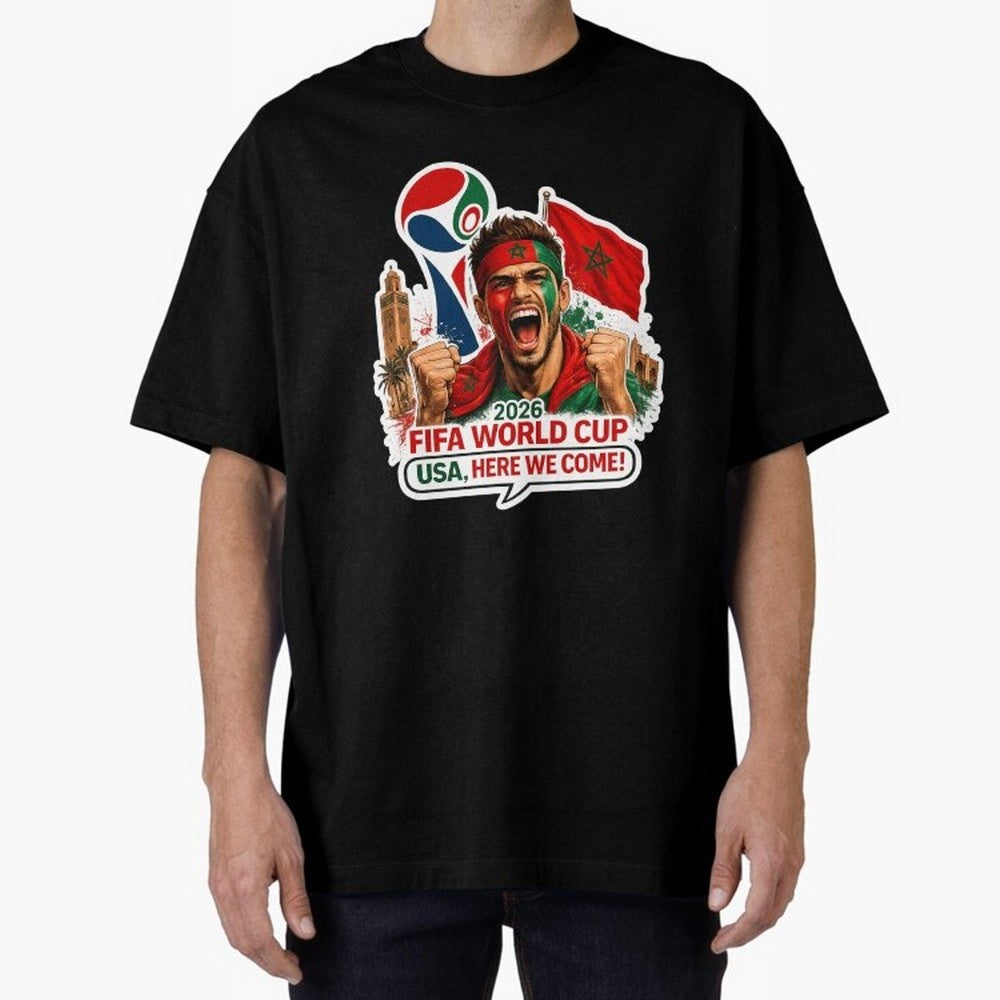 Morocco 2026 World Cup Fan Classic T-Shirt Bring Global Tournament Vibes to FIFA World Cup 2026 USA Canada Mexico Made for Cristiano Ronaldo, Argentina, France and Brazil Energy, Football Festival Excitement, Trophy Ambitions, Country Rivalries and