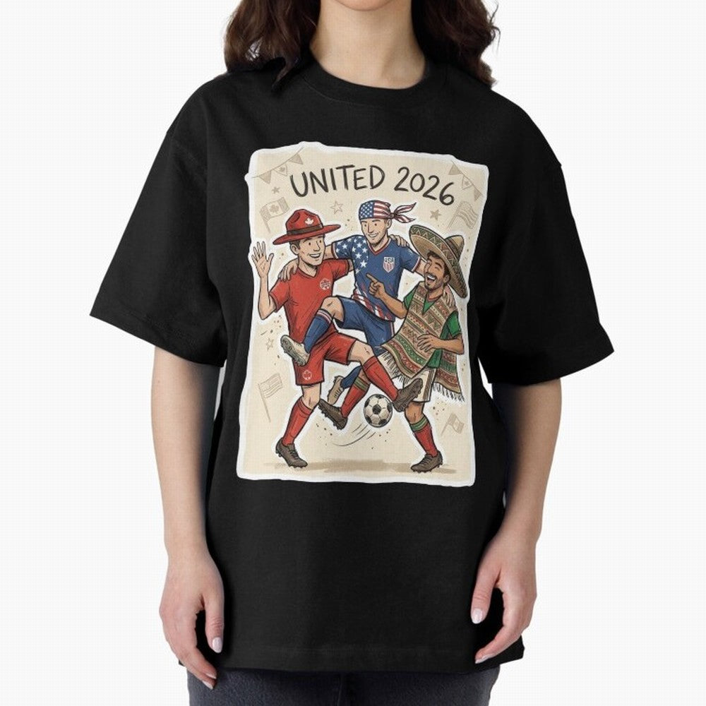 USA Canada Mexico Football Fans Classic T-Shirt Follow the Road to Match Day Hype around FIFA World Cup 2026, Cristiano Ronaldo, Germany, Fan Favorite Moments, National Team Passion, Big Match Drama and Soccer History; Perfect for Fans, Collectors,