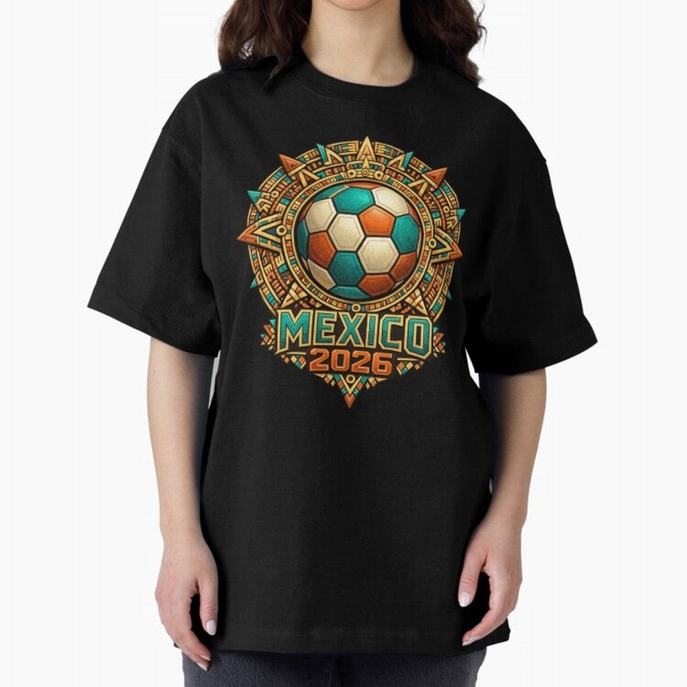 Mexico 2026 World Cup T-Shirt - Aztec Soccer Design - Mexican Heritage Football Tee Classic T-Shirt Turn Every Weekend Toward Match Day Hype around FIFA World Cup 2026, CR7 and Messi, Spain, Supporter Pride, Iconic Celebrations, Legendary Names and