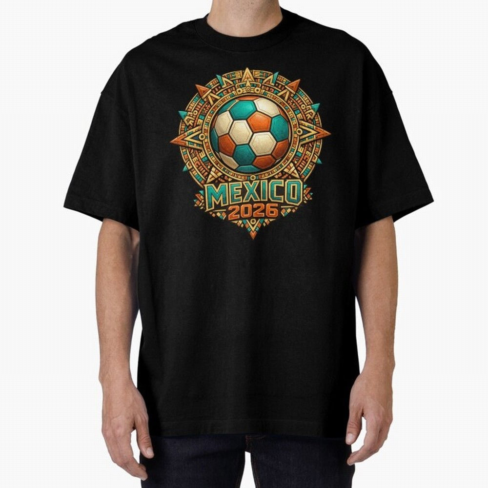 Mexico 2026 World Cup T-Shirt - Aztec Soccer Design - Mexican Heritage Football Tee Classic T-Shirt Turn Every Weekend Toward Match Day Hype around FIFA World Cup 2026, CR7 and Messi, Spain, Supporter Pride, Iconic Celebrations, Legendary Names and