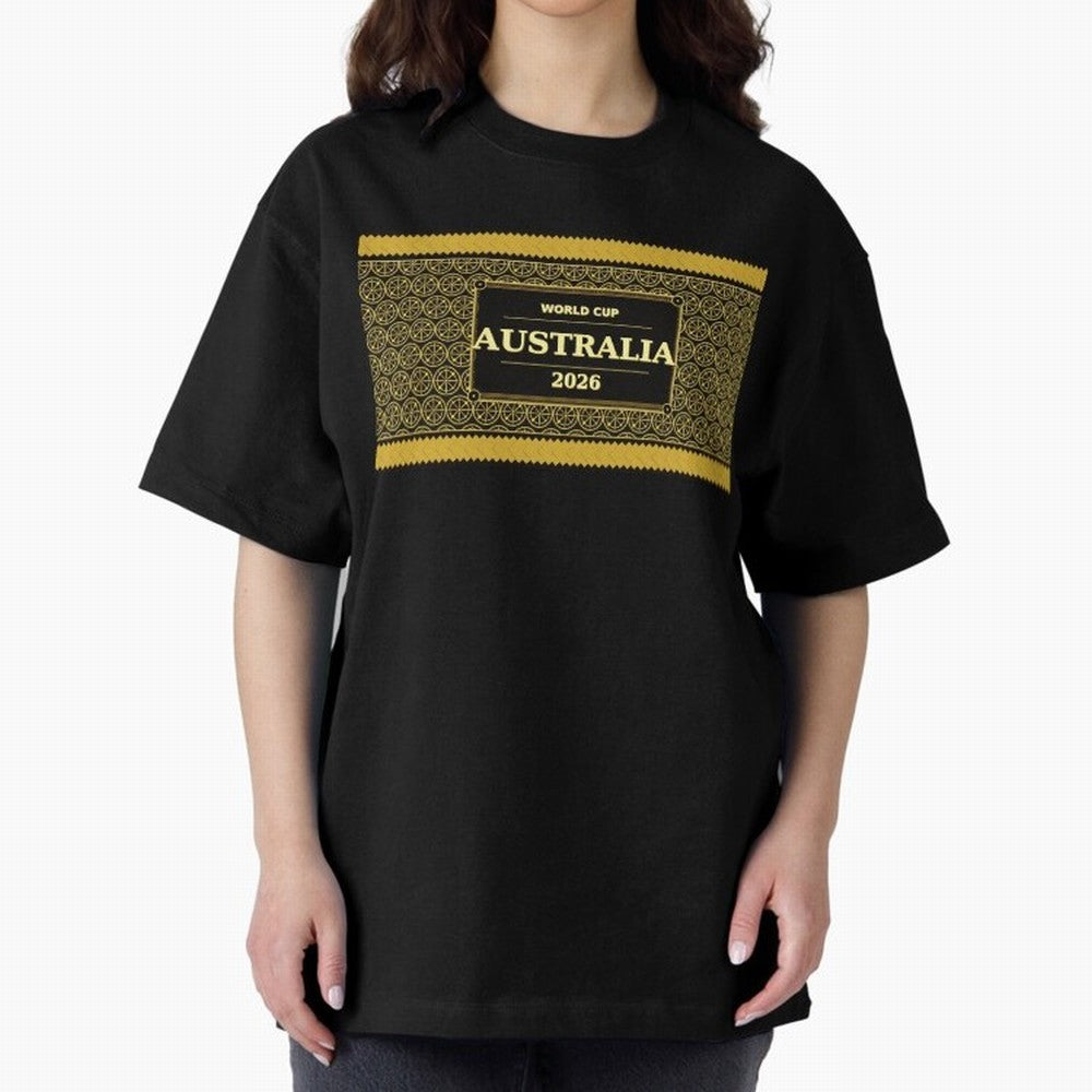 Australia Football Fan 2026 Black Gold Luxury Wrap ¡ª Socceroos Soccer Fan Classic T-Shirt Turn Every Weekend Toward Match Day Hype around FIFA World Cup 2026, Cristiano Ronaldo, Netherlands, Football History, Final Match Energy, Crowd Noise and