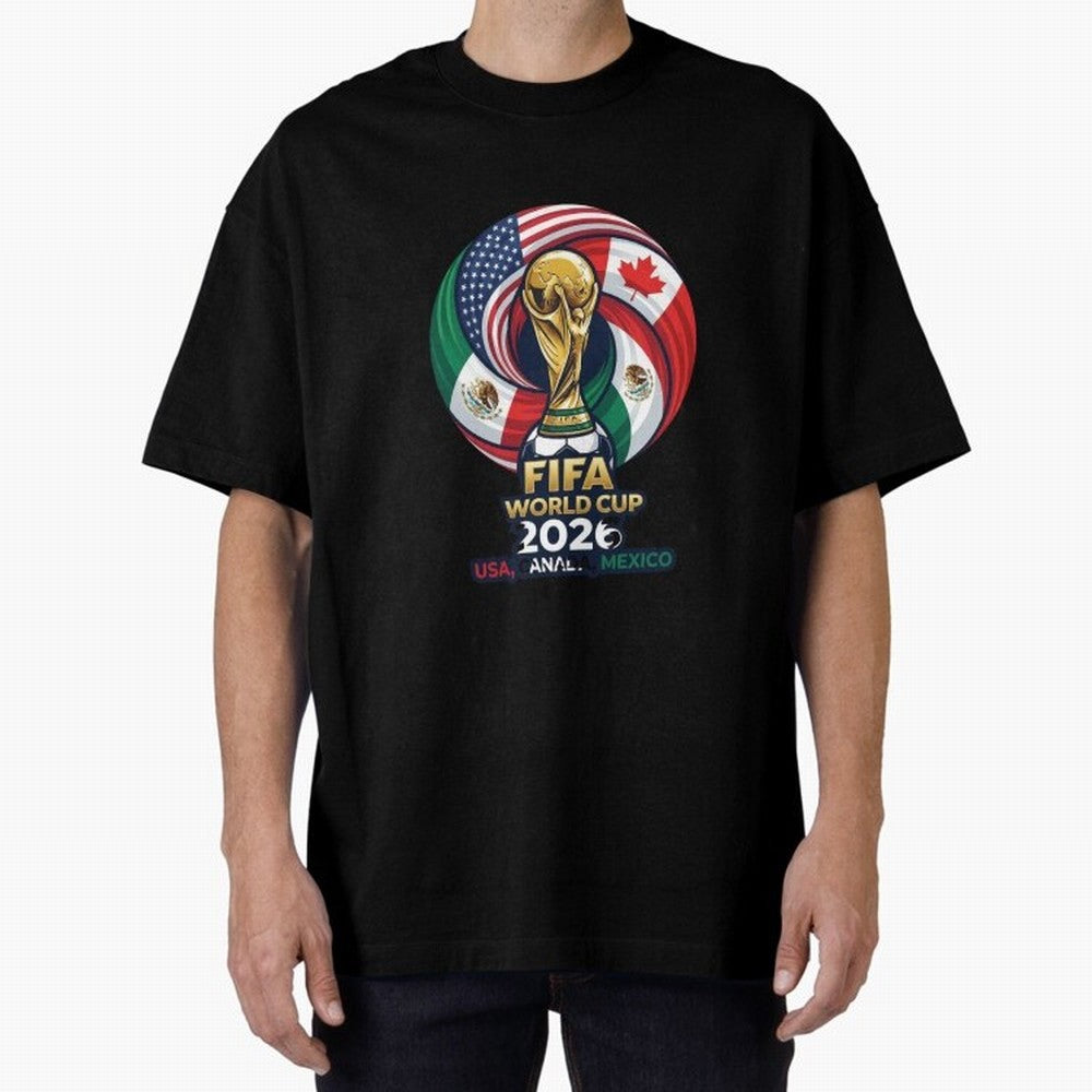 Glossy Host Nations Trophy Shield Classic T-Shirt Show Championship Spirit for FIFA World Cup 2026 for Fans of Mbappe and Neymar and Brazil, Portugal and Argentina, Bringing Classic Soccer Heritage, Championship Pressure, Fan Loyalty and