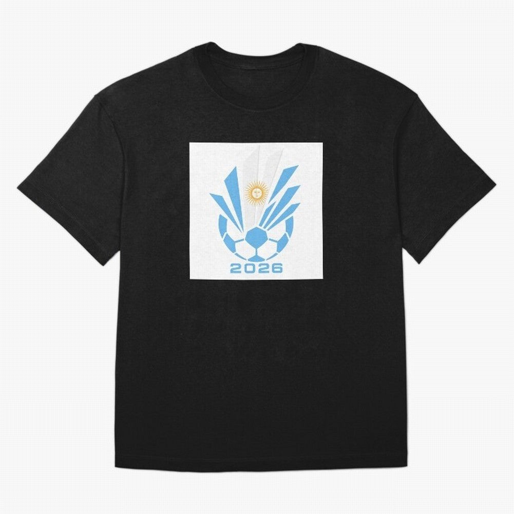 Argentina Soccer 2026 Sun Burst Emblem Classic T-Shirt Live the Energy of FIFA World Cup 2026 Spirit, Capturing Argentina, France and Brazil, Neymar, Retro Football Energy, Iconic Rivalries, Trophy Chase Drama and Stadium Atmosphere; Perfect for