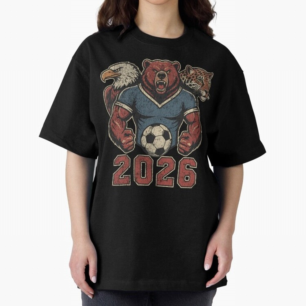 World Cup 2026 Host Mascots | USA Canada Mexico Soccer Classic T-Shirt Cheer through Every Moment of FIFA World Cup 2026 USA Canada Mexico Spirit, Inspired by France, Neymar, Haaland and Cristiano Ronaldo, Worldwide Fan Energy, Dramatic Goals,