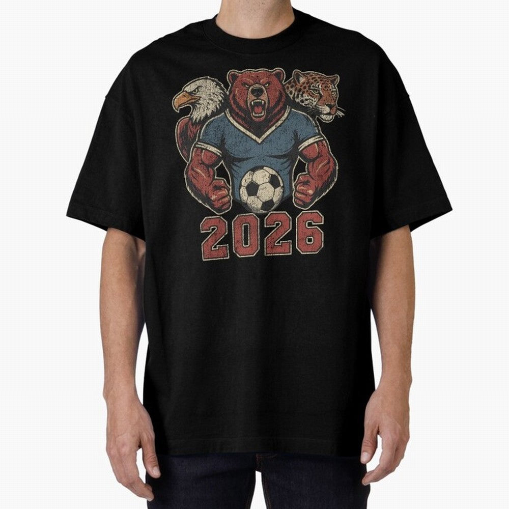 World Cup 2026 Host Mascots | USA Canada Mexico Soccer Classic T-Shirt Cheer through Every Moment of FIFA World Cup 2026 USA Canada Mexico Spirit, Inspired by France, Neymar, Haaland and Cristiano Ronaldo, Worldwide Fan Energy, Dramatic Goals,