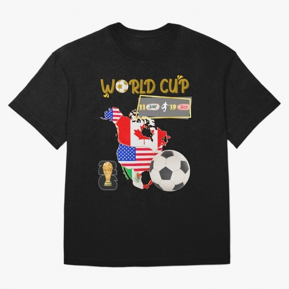 World Cup 2026 North America USA Canada Mexico Soccer Fan Classic T-Shirt Feel FIFA World Cup 2026 Group Stage with Cristiano Ronaldo, Haaland and CR7, Brazil Energy, Goal Celebration Energy, Supporter Heritage, Football Icons and Worldwide