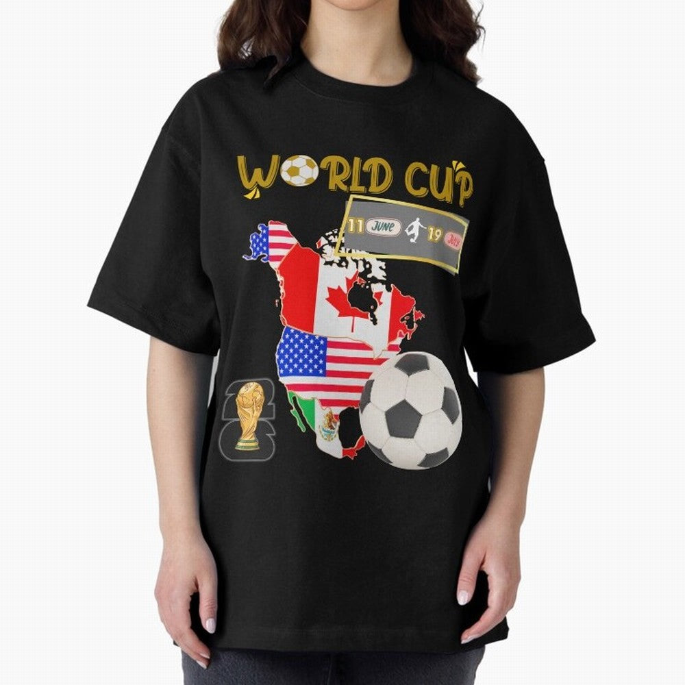 World Cup 2026 North America USA Canada Mexico Soccer Fan Classic T-Shirt Feel FIFA World Cup 2026 Group Stage with Cristiano Ronaldo, Haaland and CR7, Brazil Energy, Goal Celebration Energy, Supporter Heritage, Football Icons and Worldwide